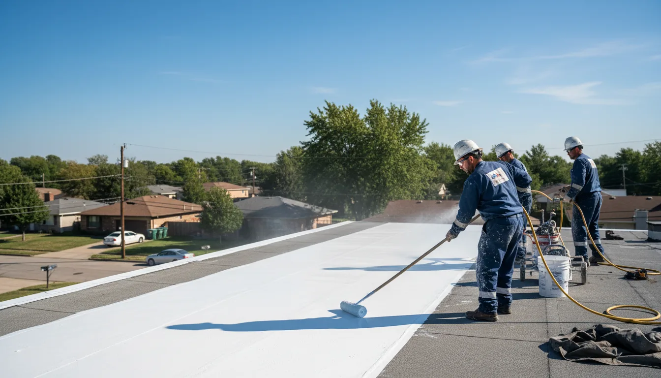 Commercial roof coating in Canton, IL near me